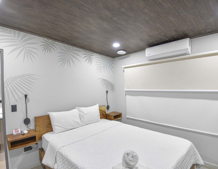 luxury room with double bed in seven ranch