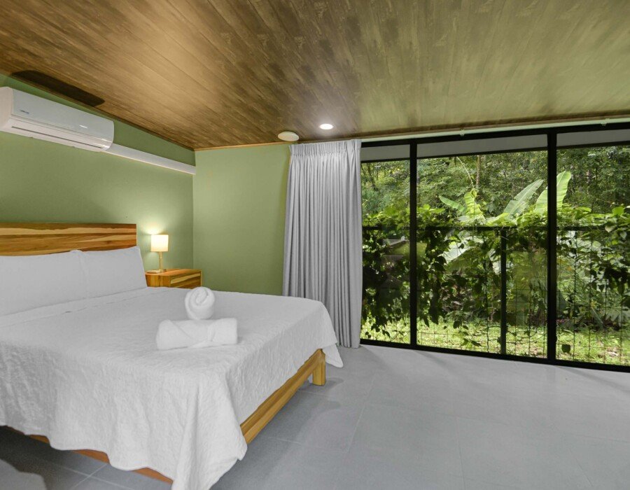 double bed with view in seven ranch