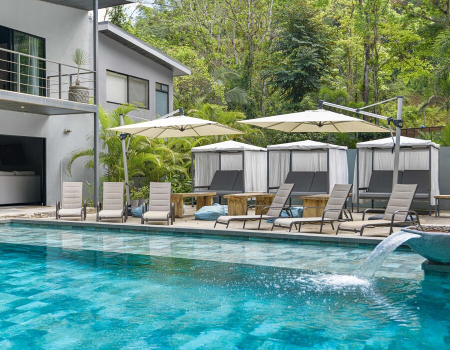 Luxurious garden with pool in Seven Ranch