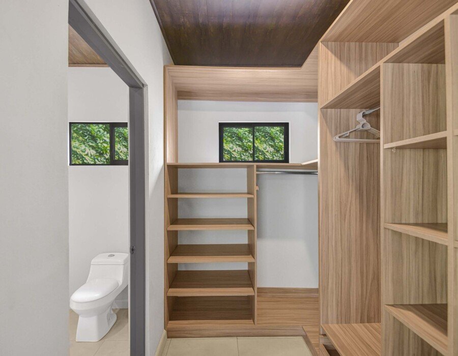 Large closet for storing clothes and suitcases in Seven Ranch