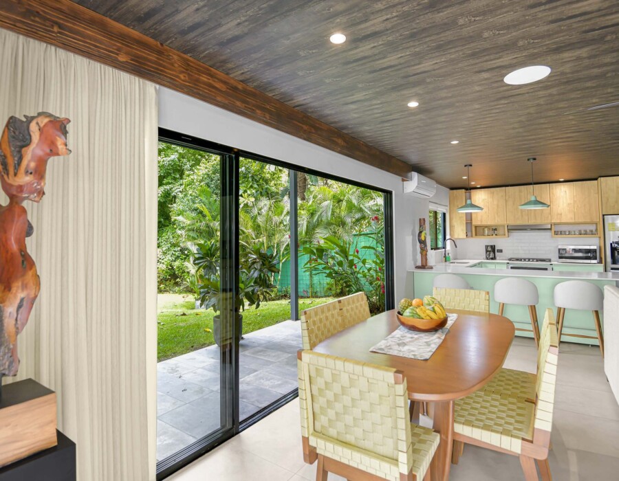 Super bright open-concept dining area at Seven Ranch