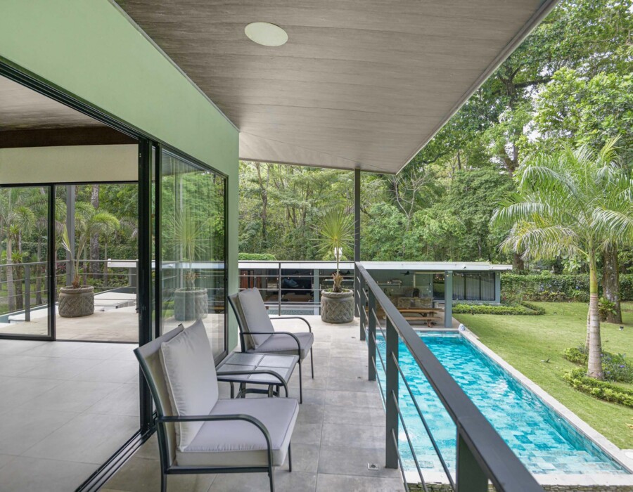 Master bedroom balcony with beautiful views at Seven Ranch
