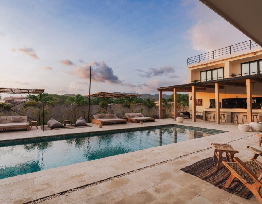 Modern swimming pool design in Playa Hermosa luxury villa