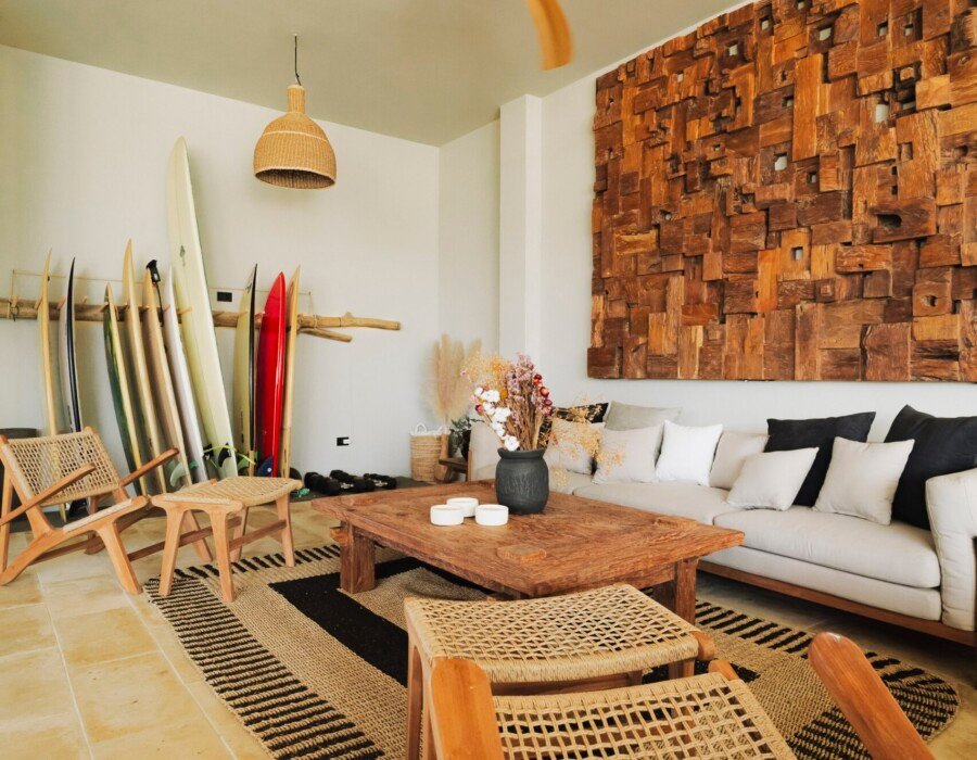 Open concept living space with natural light in Costa Rica luxury villa
