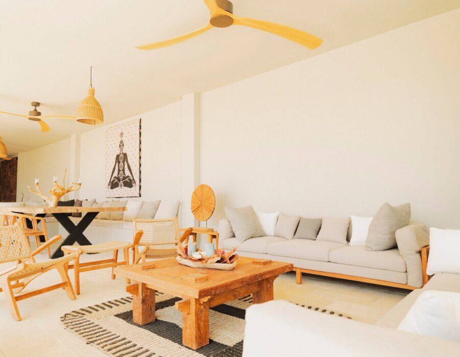 Spacious living area with sofa seating in Costa Rica luxury villa