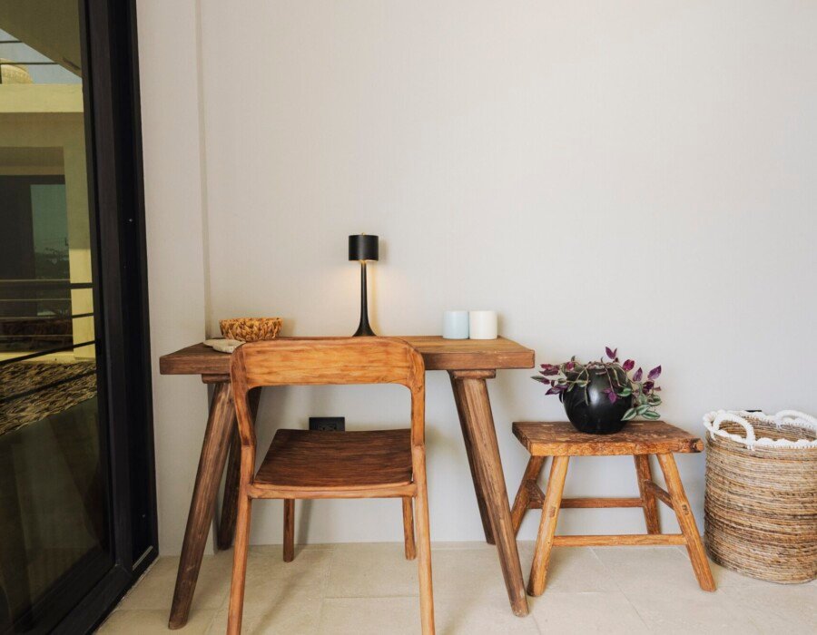 Workspace area inside bedroom in luxury villa in Playa Hermosa near Jaco Costa Rica